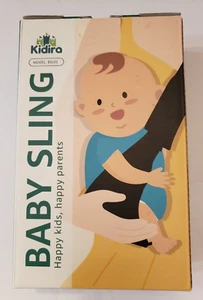 KIDIRA BABY TODDLER SLING CARRIER w/ ADJUSTABLE SHOULDER PAD BLACK 6-48 MONTHS - Picture 1 of 8