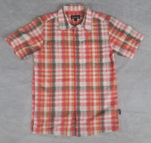 Camisa Patagonia Puckerware Para Hombres Pequeña Colorida A Cuadros Manga Corta Logotipo Repujado - Imagen 1 de 11