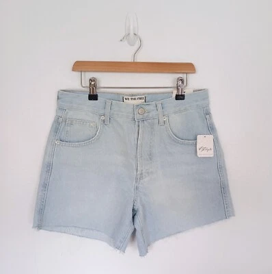 Free People Shorts Size XS Ladies Blue Demin Mid Rise Brand New - Image 1 of 4