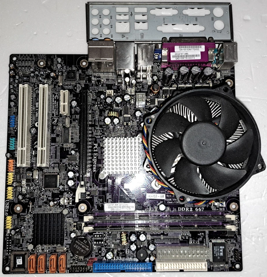 Scheda Madre Acer ECS RC415T-AM Power F6 con CPU Intel 775 Dual Core e Ram - Immagine 1 di 1