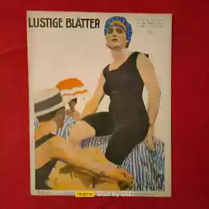 LUSTIGE BLATTER : Jugendstil - rivista tedesca 1919 originale d'epoca. - Foto 1 di 1