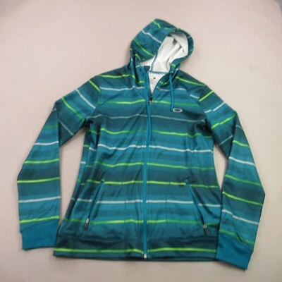 Oakley Jacket Womens XL Full Zip Long Sleeve Outdoors Zip Pockets Stripes - Image 1 of 4