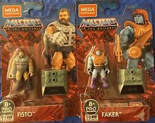 Mega Construx Masters Of The Universe Figure Lot Fisto & Faker MOTU