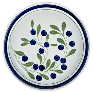 VTG Dansk Berries Stoneware 11" Dinner Plate Blueberry Nature Country Kitchen - Picture 1 of 4