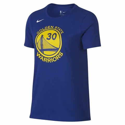 [871408-496] Womens Nike NBA Golden State Warriors Curry Name & Number T-Shirt Cover
