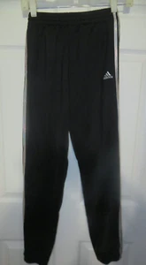 Adidas Boys Kids Athletic Joggers Pants XL 16 Black - Picture 1 of 5