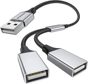 MOGOOD USB Splitter Kabel USB Y Splitter Adapter Dual USB 2.0Netzkabe Lweiterung - Bild 1 von 24