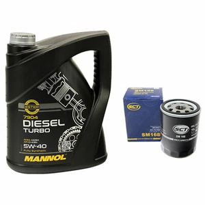 Motoröl Set 5W40 Diesel Turbo 5 Liter + Ölfilter SM168 für Smart Forfour 1.5 CDI - Bild 1 von 8