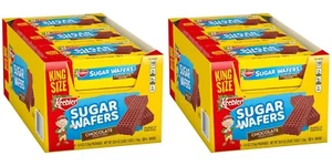 2 PACK Keebler King Size Chocolate Sugar Wafers Value Pack Bundle, 4.4 OZ, 9 CT - Picture 1 of 11