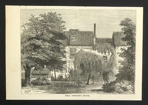 London Clarkenwell NELL GWENNE'S HOUSE print History & Places 1878  - Picture 1 of 3