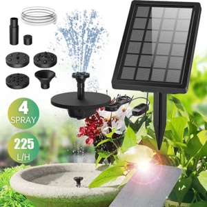 SOLAR TEICHFILTER TEICHPUMPE SOLAR PUMPE SPRING BRUNNEN GARTEN ZIER WASSERSPIEL - Bild 1 von 15