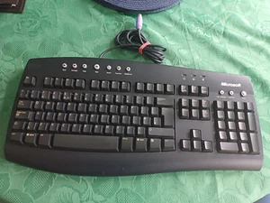Vintage Microsoft Internet Keyboard RT9410 Retro Black VGC - Picture 1 of 6