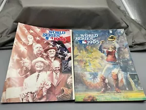 WORLS SERIES PROGRAMS 1984 - Tigers/Padres - 1985 CARDS/Royals - Picture 1 of 12