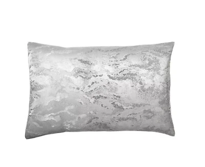 Donna Karan Collection Luna Standard/Queen Sham Woven Jacquard Platinum $165 - Image 1 of 3