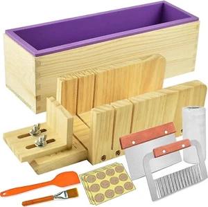 Artcome Loaf Soap Making Cutting Mold Kit Multi-Function Adjustable Wood Soap Mo - Picture 1 of 4
