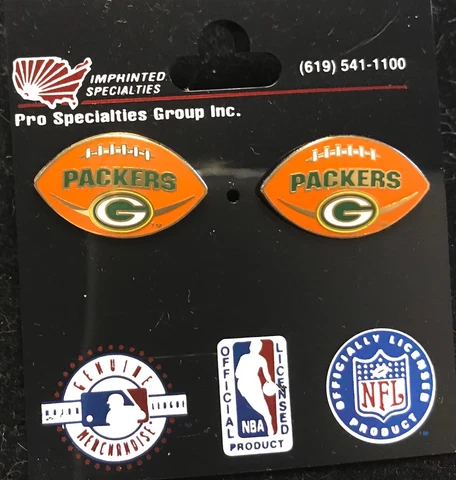 Green Bay Packers Football Logo Stud Earrings  NEW Cover