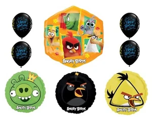Angry Birds 8 piece Birthday Balloons Decoration Supplies Party - Picture 1 of 1