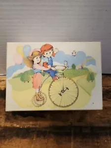 Scatola portagioie vintage con ballerina e musica a carica, ponti di Londra, bigiotteria - Foto 1 di 7