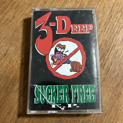 3-DEEP - Sucker Free E.P. (Cassette 1994) From The Floor Up Records Bay Are Rap - Image 1 of 2