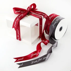 500 Yards Handmade Bows Gift Wrapping Printed Ribbon Hairpin Decoration Ribbons - Picture 1 of 12