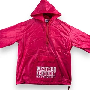 MVP Cor Inc. Vintage Western Kentucky Pullover Mens Large Red Windbreaker Jacket - Picture 1 of 8