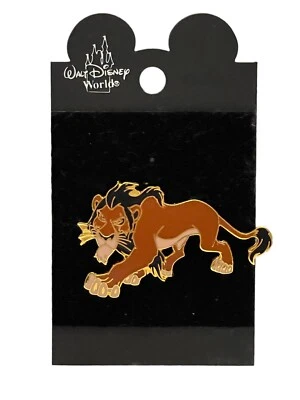Prendedor de intercambio vintage de Walt Disney World SCAR ON THE PROWL Rey León Foto 1 de 3