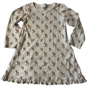 The Proper Pfingstrose Rentier Mädchen Lounge Kleid Größe 7 Festlich Neuheit Spaß - Bild 1 von 6