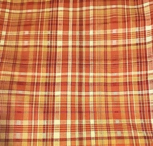 Tela casera a cuadros roja marfil tostada verde 3,5 yardas X 57" - Imagen 1 de 3