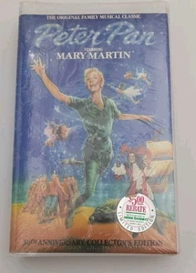 Peter Pan Mary Martin VHS Sealed Clam Shell 30th Anniversary Tape - Bild 1 von 2