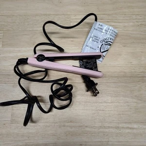 Pyt flat iron pink mini travel compact portable quick touch ups hair style - Picture 1 of 5