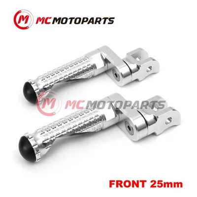 For Kawasaki ZZR 600 90-08 07 06 05 MPRO 25mm Extended SILVER Front Foot Pegs Foto 1 de 4