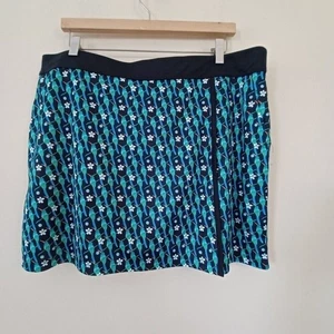 Callaway Skort XL Tennis Golf Bird Print 16" PullOn Athleisure Activewear Casual - Picture 1 of 7