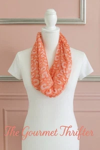 Cute Leopard Animal Print Chiffon Scarf Wrap Stole Shawl Long Cheetah Orange - Picture 1 of 8