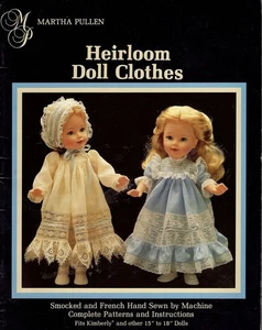 Heirloom Doll Clothes: Smocked and French Hand Sewn by Machine Complete Patterns - Bild 1 von 1