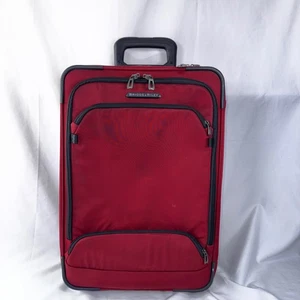 Briggs & Riley Carry-On Expandable Spinner Suitcase Luggage Red - Picture 1 of 14