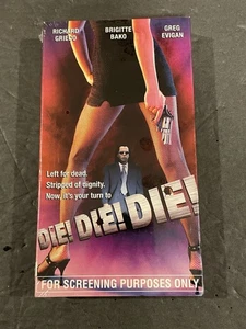 Die! Die! Die! VHS 2001 Screener Promo Demo Tape Brand New Sealed Richard Grieco - Imagen 1 de 2