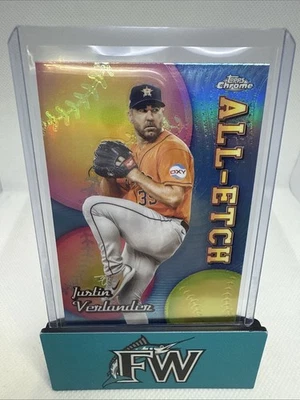 2024 Topps Chrome All-Etch Justin Verlander #CAE-12 Houston Astros - Image 1 of 2