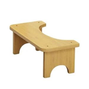 Tabouret de Toilette en Bambou Non-Glissant – Banc de Positionnement Squat - Bild 1 von 3