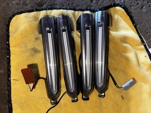 4 GM 2015-22 CADILLAC ATS CTS XTS DOOR HANDLES LIGHTED EXTERIOR 19300780 PEARL - Picture 1 of 3