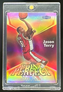 1999-00 Fleer Mystique Point Perfect Jason Terry #10 Atlanta Hawks 0777/1999 - Picture 1 of 2