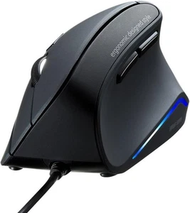 SANWA Wired Ergonomic Mouse, Optical Vertical Computer Mice, Reduce Wrist Strain - Picture 1 of 2