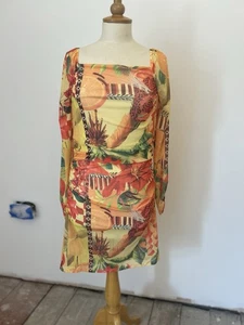Next Colourful Botanical Kew Gardens Dress In Size 14 - Picture 1 of 7