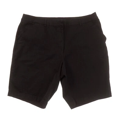 Pantalones cortos chinos Venezia negros para mujer 18 Foto 1 de 4