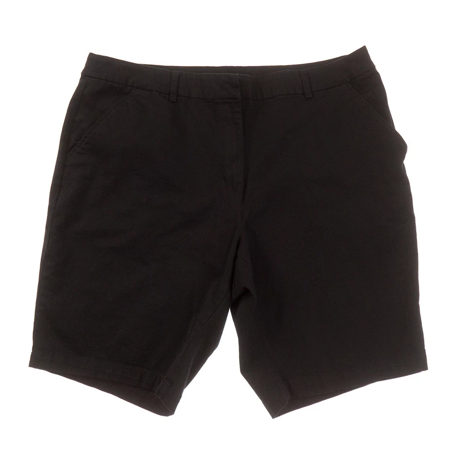 Pantalones cortos chinos Venezia negros para mujer 18 Foto 1 de 4