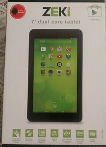 Zeki TBDG734B 7 in Dual Core Android Tablet 8gb - New In Box - Picture 1 of 6