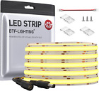 Btf-Lighting Fcob Cob Flexible High Density Uniform Light Led Strip 8W/M 16.4Ft