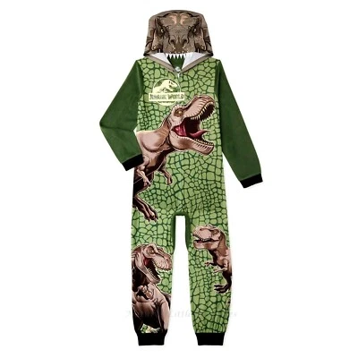 Jurassic World Niños Pijama Dinosaurio Unión Traje Una Pieza Talla 6-12 Parque Disfraz Foto 1 de 4