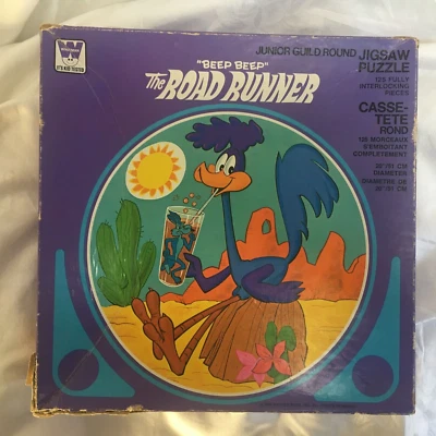 The Road Runner vs Coyote 125 pc Jigsaw Puzzle Warner Brothers Whitman Vtg 1976 - Image 1 of 4