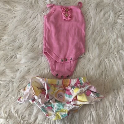 Conjunto de bebé recién nacido niña bebé falda rosa 0-3 Foto 1 de 4
