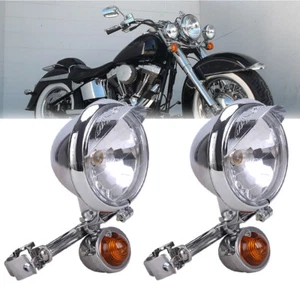 Lámpara de luz señal de giro de punto de niebla para conducción de motocicleta para Harley Universal - Imagen 1 de 12